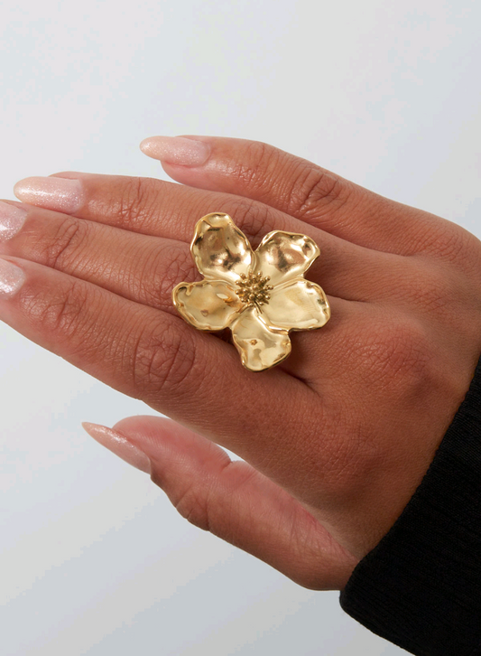 Ring Golden Flower