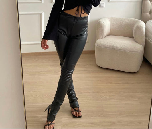 Leatherlook Split legging