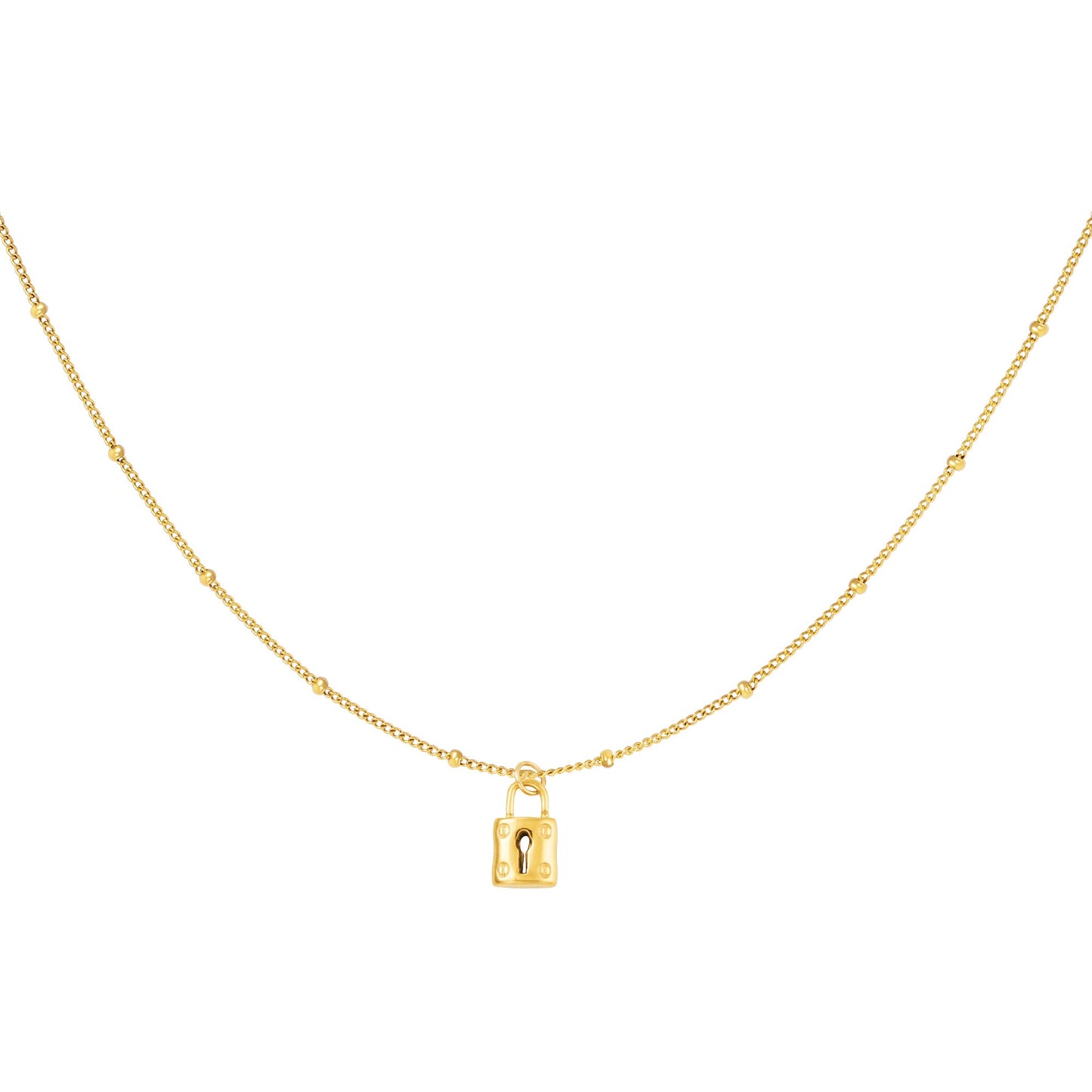 Locked necklace Gold