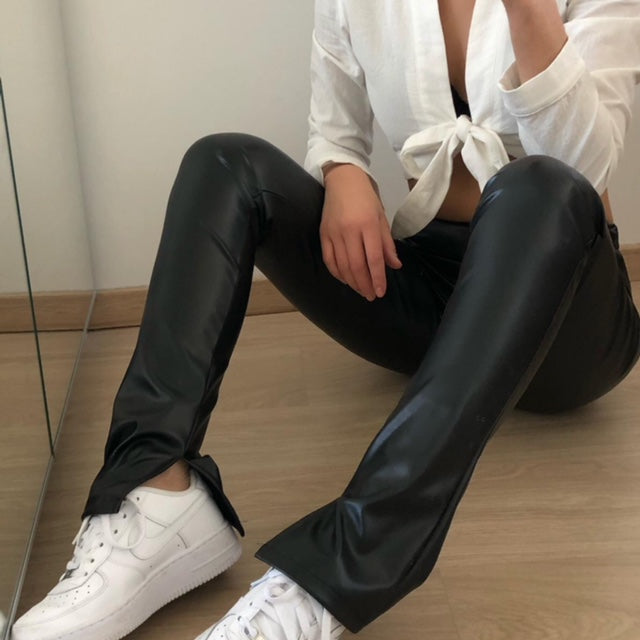 Leatherlook Split legging